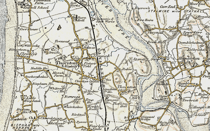 Old map of Thornton in 1903-1904