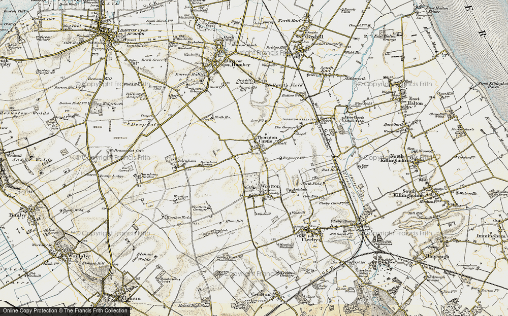 Old Map of Thornton Curtis, 1903-1908 in 1903-1908