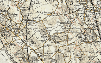Old map of Thornton Hough in 1902-1903