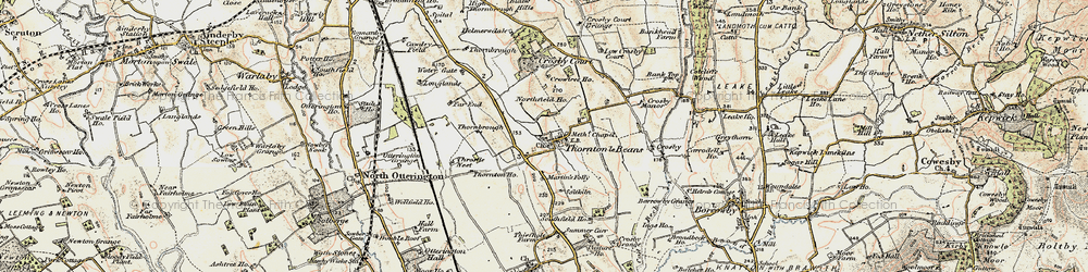 Old map of Thornton-le-Beans in 1903-1904