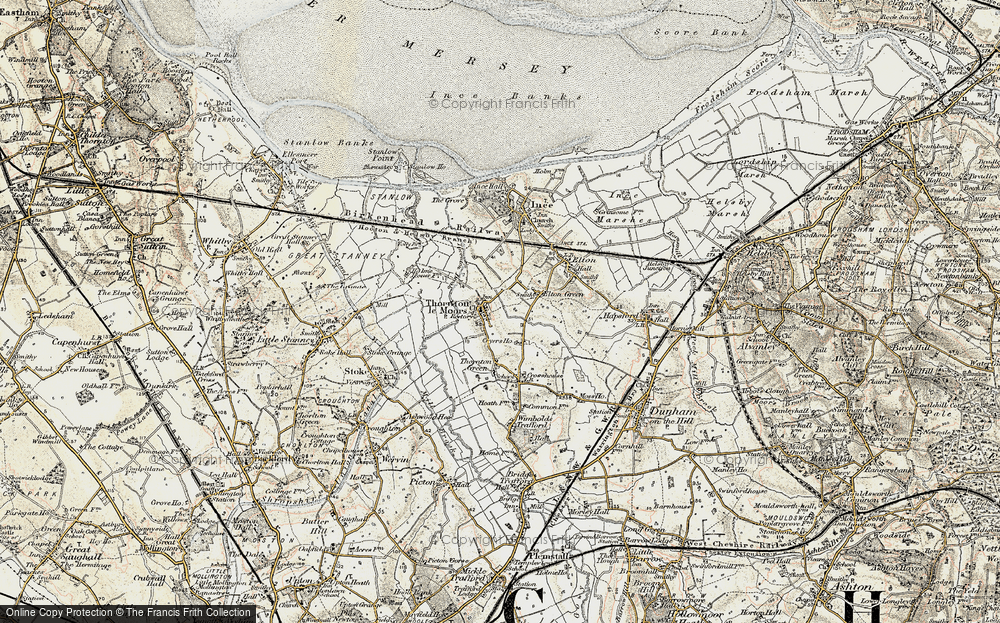 Old Map of Thornton-le-Moors, 1902-1903 in 1902-1903