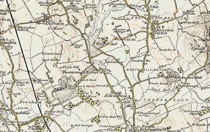 Old map of Leachfield Grange in 1903-1904
