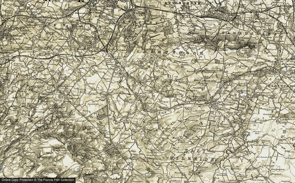Old Map of Thorntonhall, 1904-1905 in 1904-1905