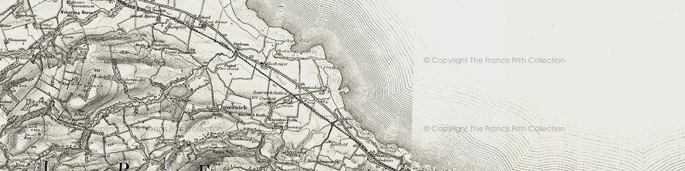 Old map of Birnieknowes in 1901-1906