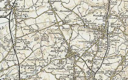 Old map of Thorp in 1903