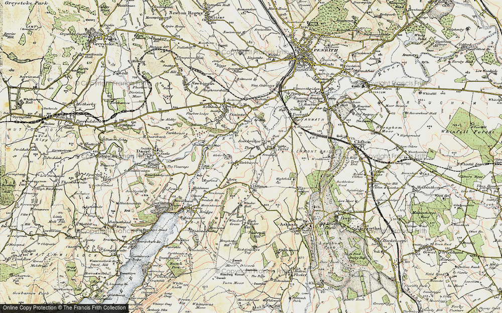 Old Map of Historic Map covering Broad Ing in 1901-1904