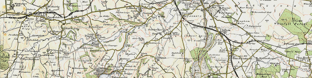 Old map of Barton in 1901-1904