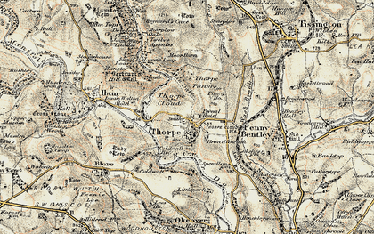 Old map of Broadlowash in 1902