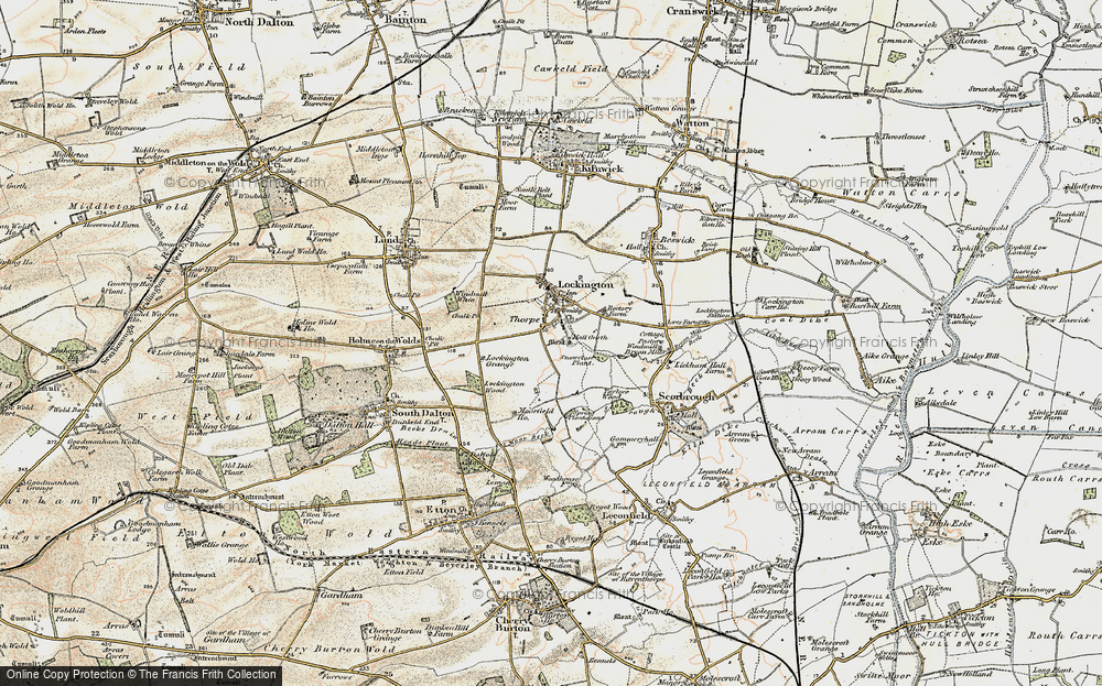 Old Map of Thorpe, 1903 in 1903