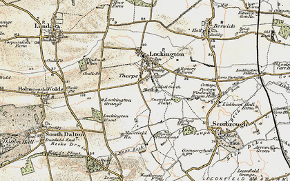 Old map of Thorpe in 1903