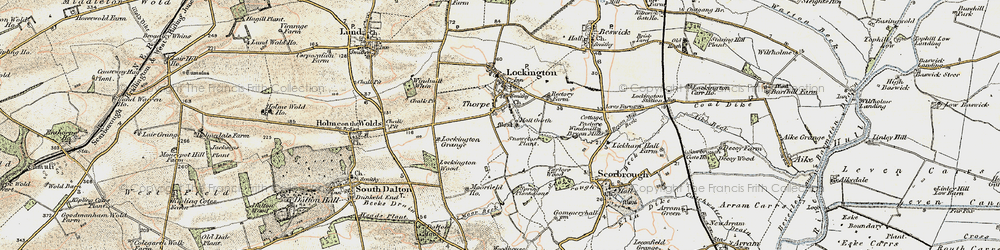 Old map of Thorpe in 1903