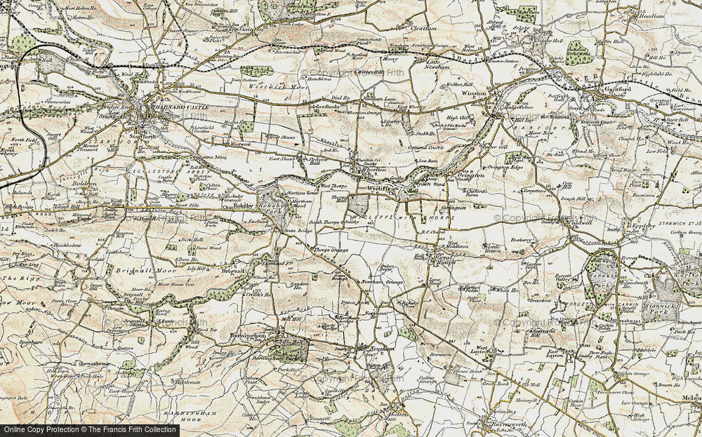 Old Map of Thorpe, 1904 in 1904