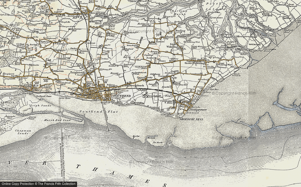 Old Map of Thorpe Bay, 1897-1898 in 1897-1898
