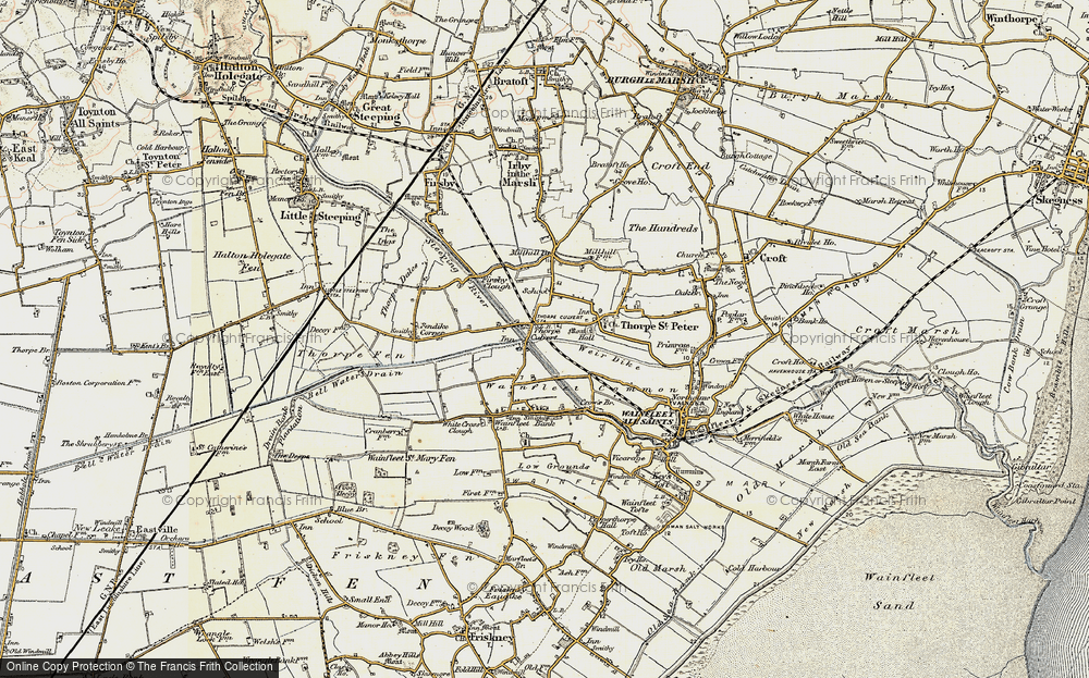 Old Map of Thorpe Culvert, 1901-1903 in 1901-1903