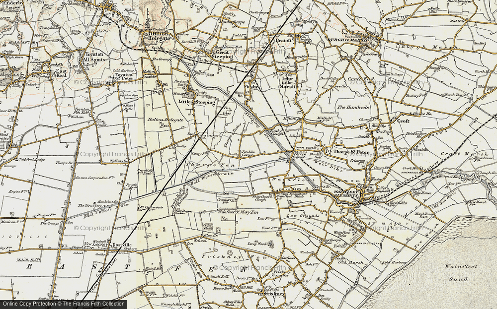 Old Map of Historic Map covering White Cross Clough in 1901-1903