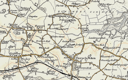 Old map of Thorpe Green in 0-1899