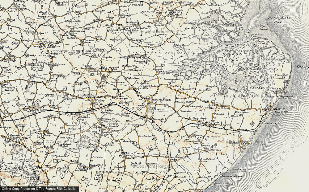 Old Map of Thorpe-le-Soken, 0-1899 in 0-1899