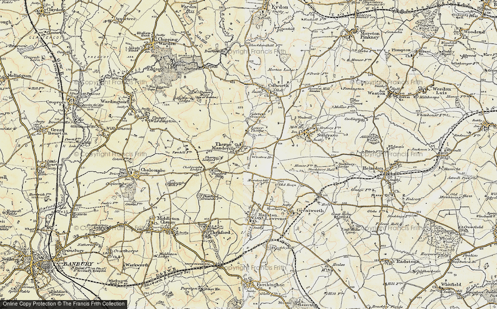 Old Map of Thorpe Mandeville, 1898-1901 in 1898-1901