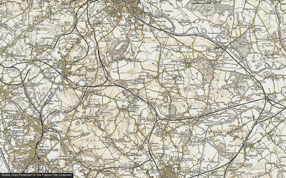 Old Map of Thorpe on The Hill, 1903 in 1903