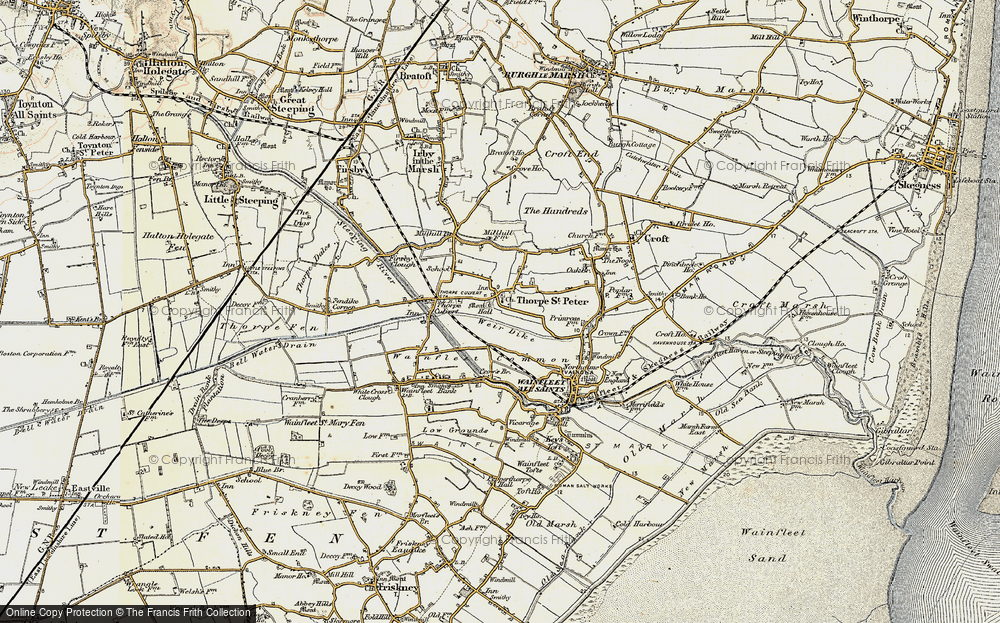 Old Map of Thorpe St Peter, 1901-1903 in 1901-1903