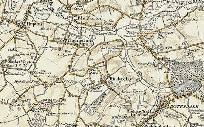 Old map of Thorpe Street in 1901