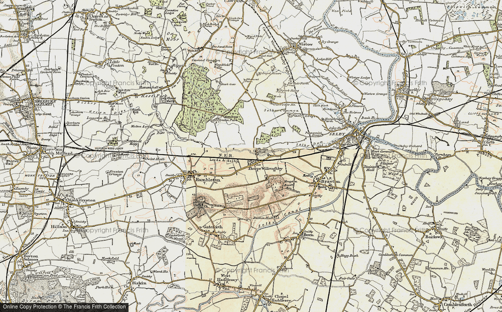 Old Map of Historic Map covering Brayton Barff in 1903