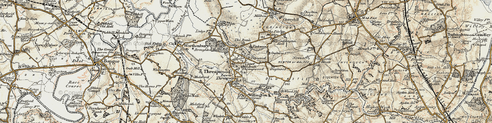 Old map of Tinkwood in 1902