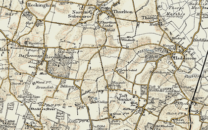 Old map of Three Cocked Hat in 1901-1902