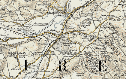 Old map of Three Cocks in 1900-1902