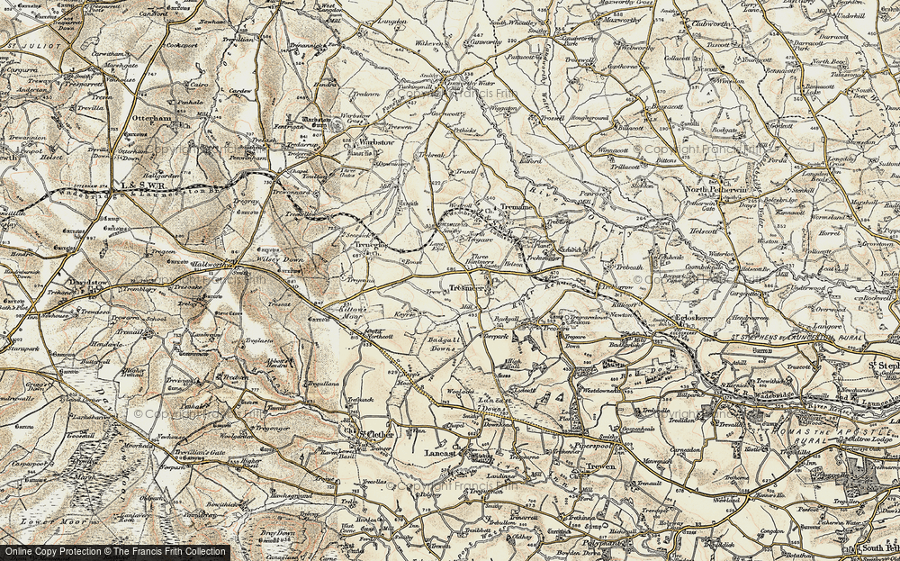Old Map of Three Hammers, 1900 in 1900
