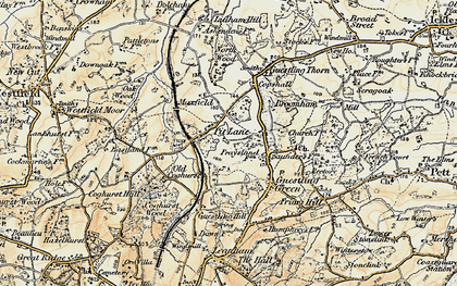 Old map of 1066 Country Walk Hastings Link in 1898