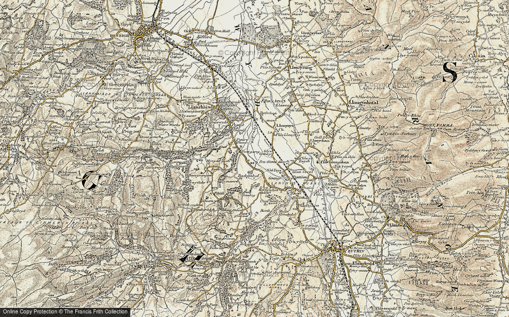 Old Map of Three Sisters, 1902-1903 in 1902-1903