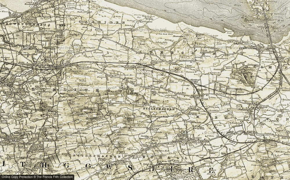 Old Map of Threemiletown, 1904-1906 in 1904-1906