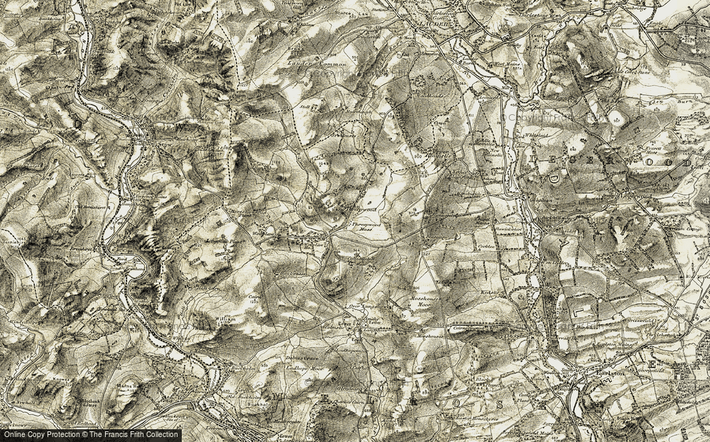 Old Map of Threepwood, 1901-1904 in 1901-1904