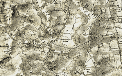 Old map of Threepwood in 1901-1904