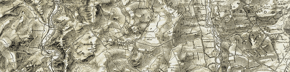 Old map of Threepwood in 1901-1904