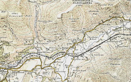 Old map of Blease Gill in 1901-1904