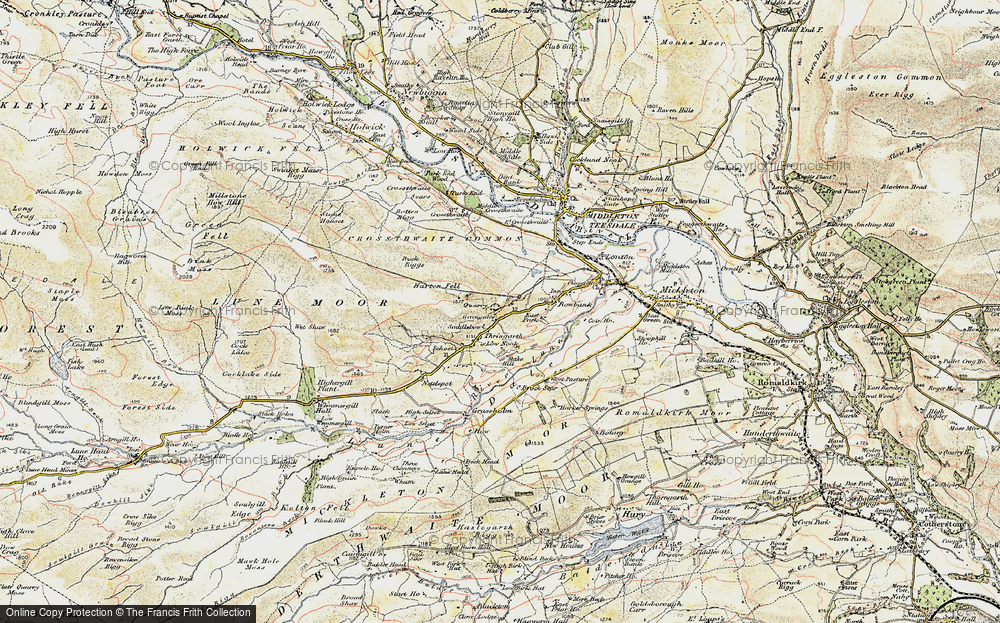 Old Map of Thringarth, 1903-1904 in 1903-1904