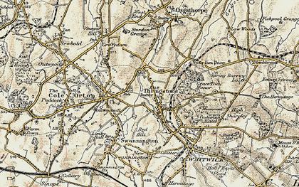 Old map of Grace Dieu Manor (Sch) in 1902-1903