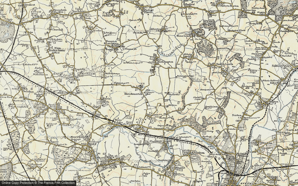 Old Map of Throckmorton, 1899-1901 in 1899-1901