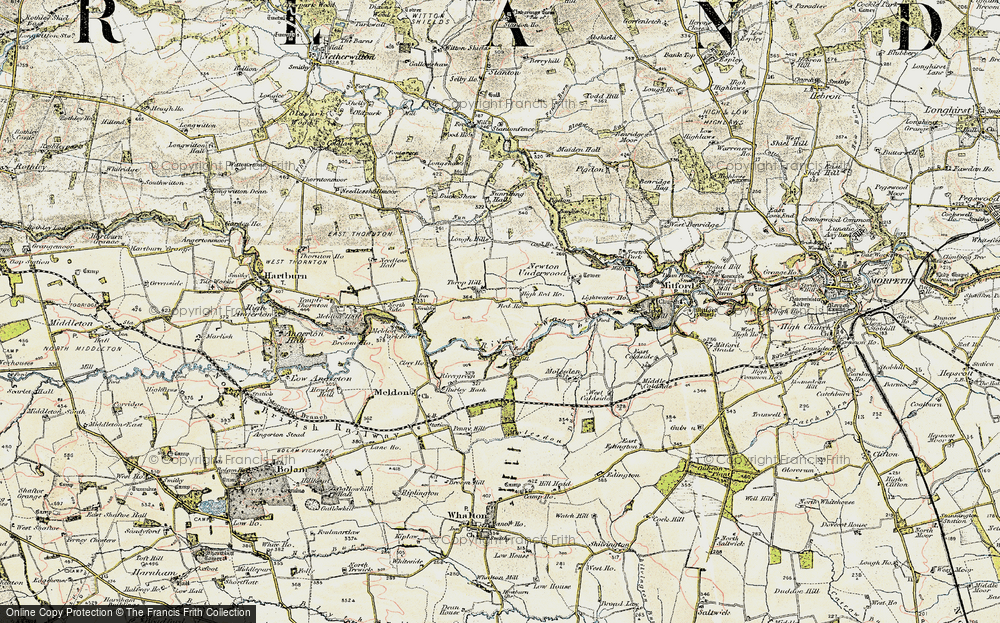 Old Map of Throphill, 1901-1903 in 1901-1903