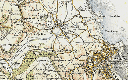 Old map of Throxenby in 1903-1904