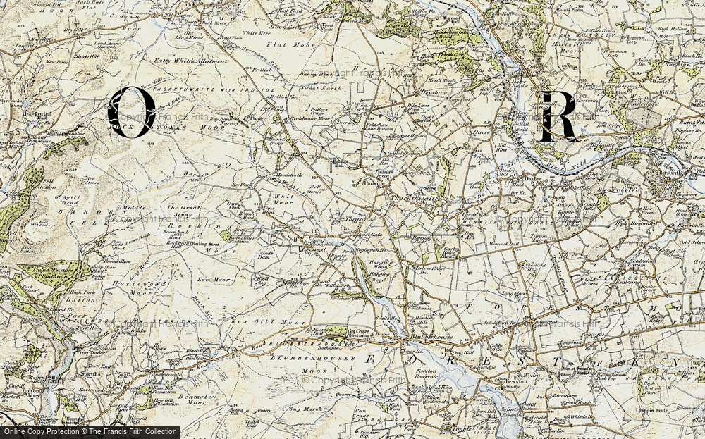 Old Map of Thruscross, 1903-1904 in 1903-1904