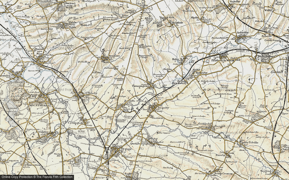 Old Map of Thrussington, 1902-1903 in 1902-1903