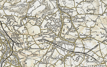 Old map of Boothroyd Wood in 1903
