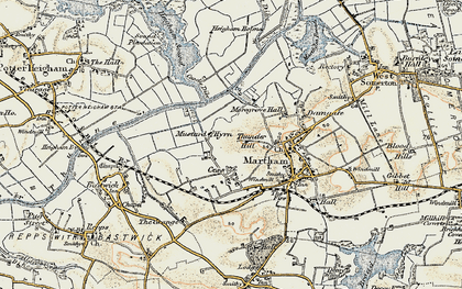 Old map of Thunder Hill in 1901-1902