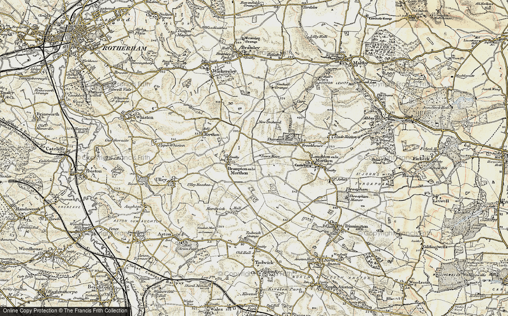 Old Map of Thurcroft, 1903 in 1903