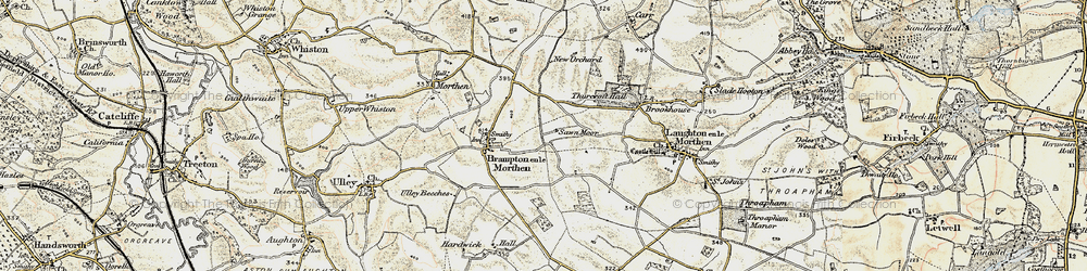 Old map of Thurcroft in 1903