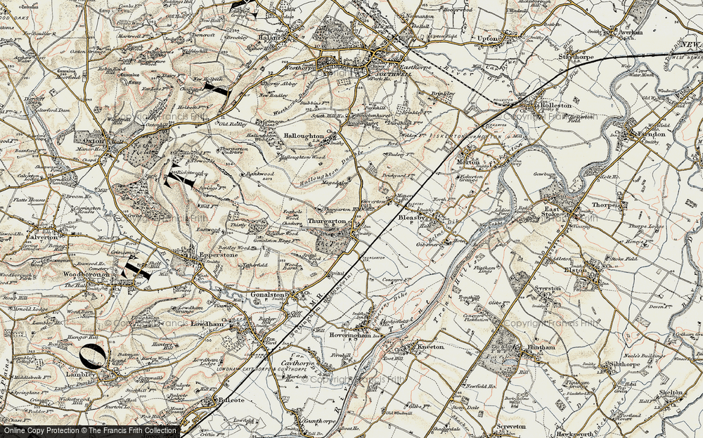 Old Map of Thurgarton, 1902 in 1902