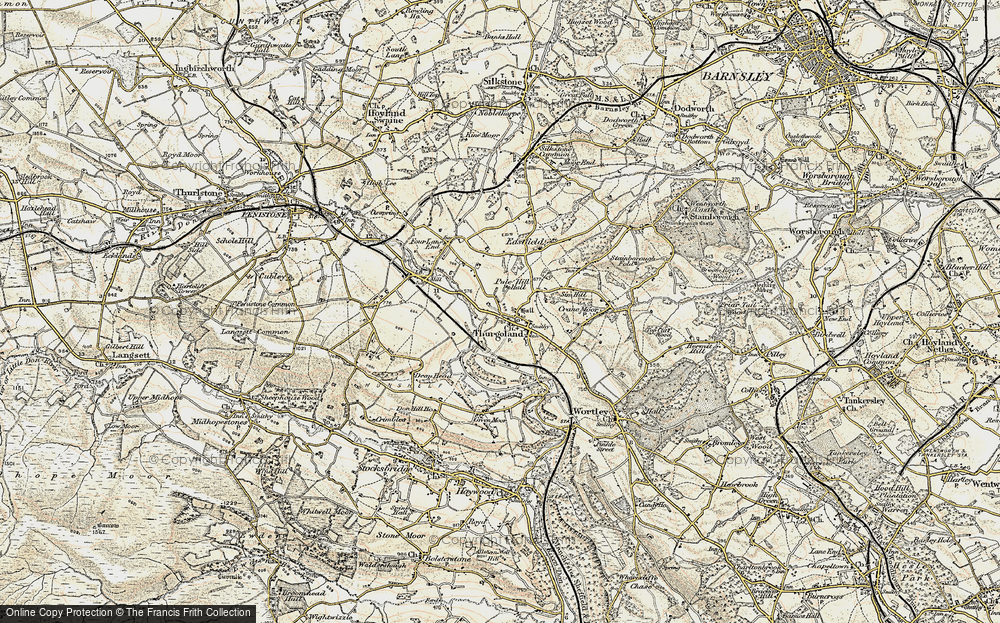 Old Map of Thurgoland, 1903 in 1903